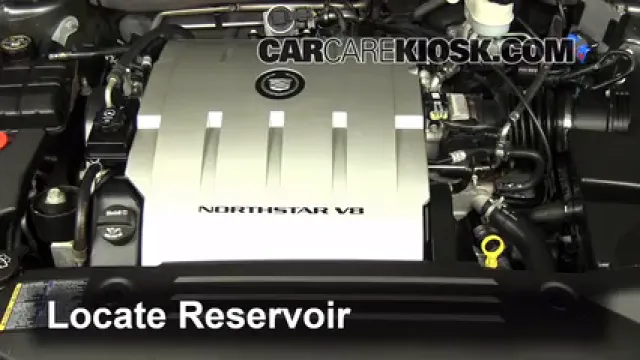 2009 Cadillac DTS Platinum 4.6L V8 Liquide essuie-glace Ajouter du liquide